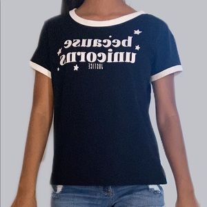 BECAUSE OF UNICORN t-shirt